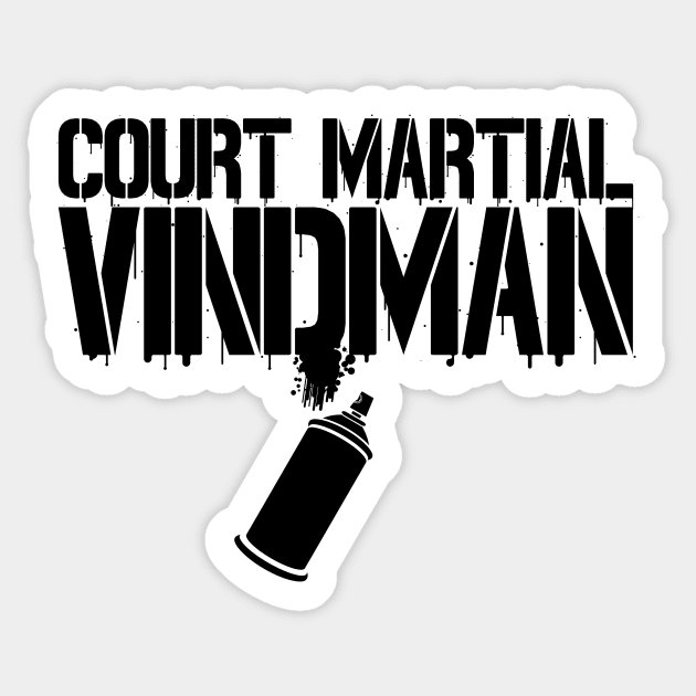 COURT MARTIAL VINDMAN - FREE SPEECH SHOP Sticker by FREE SPEECH SHOP